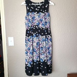 Karl Lagerfeld Fit and Flare Floral Dress